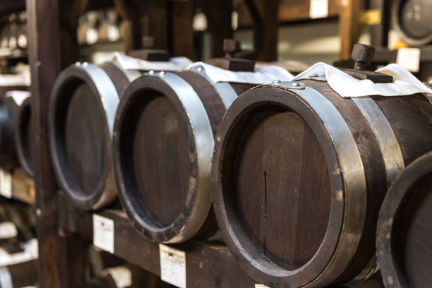 istock balsamic vinegar wooden barrels storing and aging 1030474690