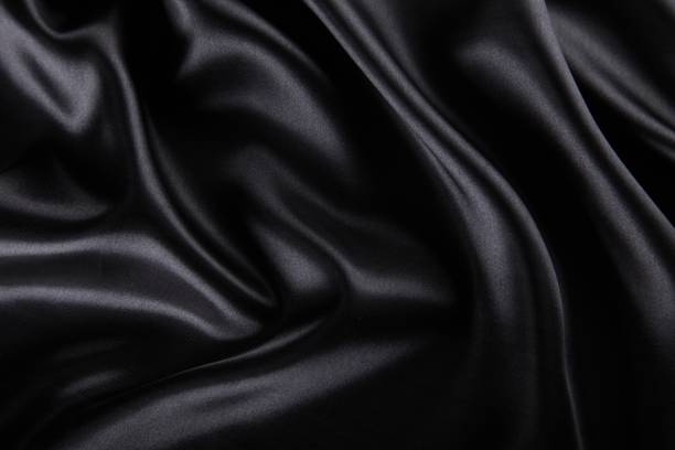 Black. Black Silk Wallpaper silk stock pictures, royalty-free photos & images