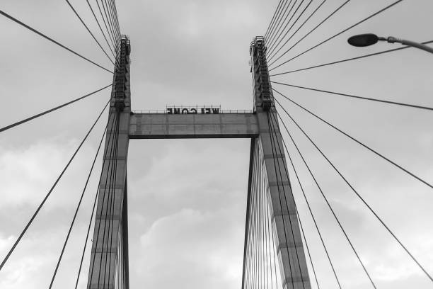 istock Vidyasagar Setu, longest cable - stayed bridge in India 1030485400
