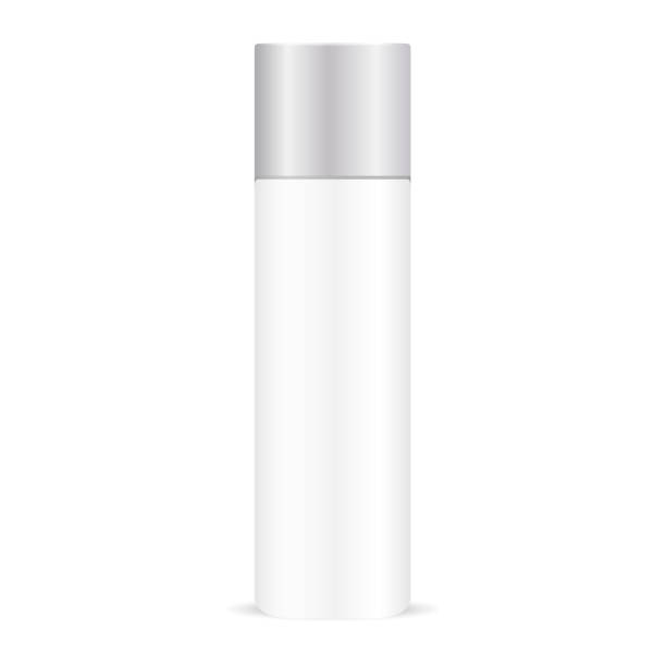 istock White deodorant can mockup. Vector illustration of plastic or metal container for cosmetic products. 1030485722