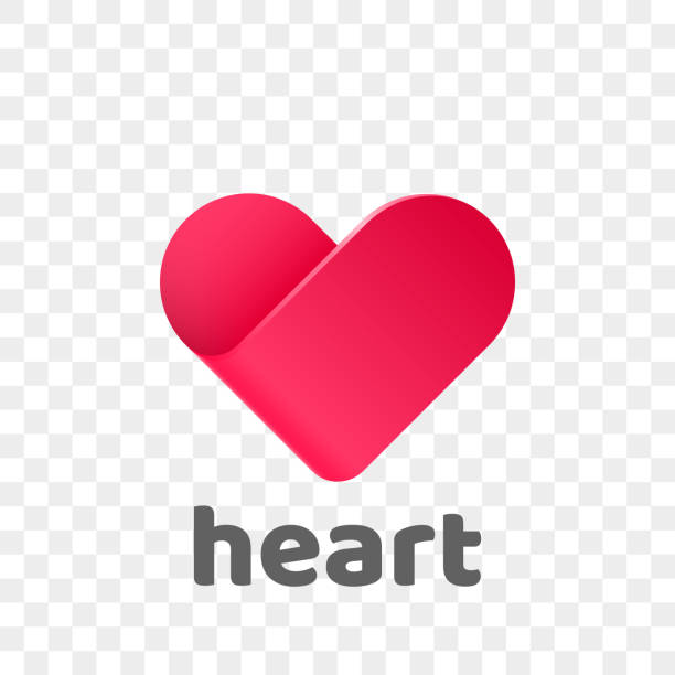Heart logo vector icon. Isolated modern heart symbol for cardiology medical center or charity, Valentine love or wedding greeting card fashion design for web social net application Heart logo vector icon. Isolated modern heart symbol for cardiology medical center or charity, Valentine love or wedding greeting card fashion design for web social net application dr logo stock illustrations