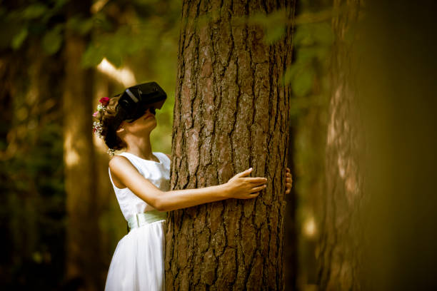istock girl virtual reality in nature 1030500070