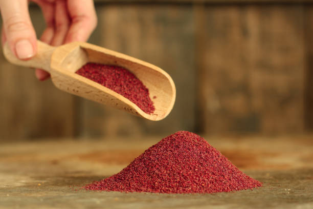 istock sumac. food background. top view 1030522888