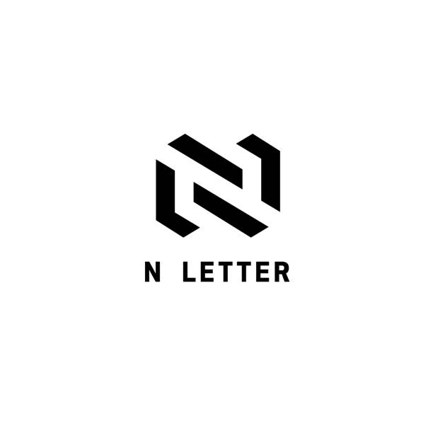 비즈니스를 위한 벡터 엠 블 럼 디자인 템플릿입니다. 편지 n 기호 - letter n stock illustrations