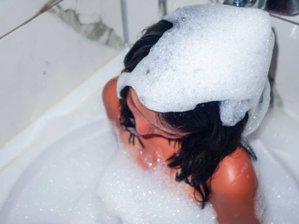 istock Lovely boy bubble bath enjoyment-plenty of sparkling 1030529986