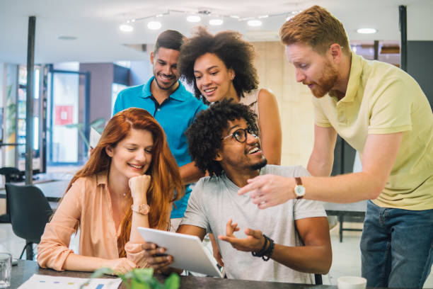 istock Young people discussing in a meeting 1030544154