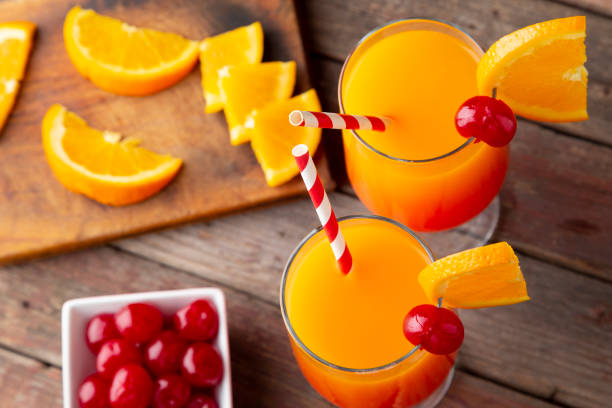 istock Icy tequila sunrise cocktails 1030546594