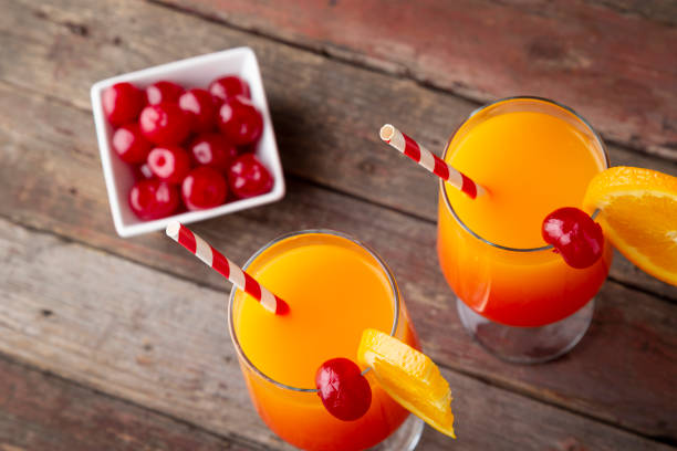 istock Two cold tequila sunrise cocktails 1030546762