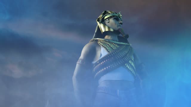 ancient Egyptian Pharaoh render 3D