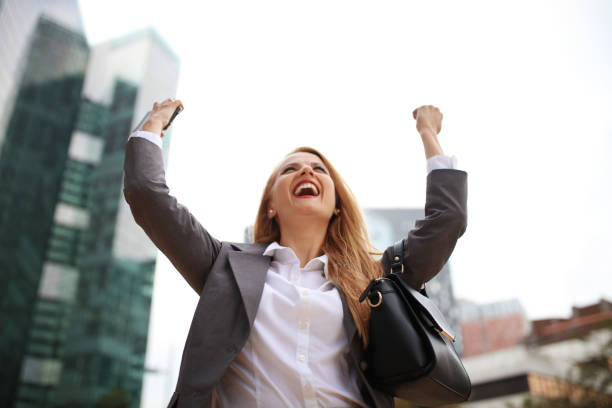 istock Happy upper business class woman 1030566648