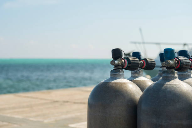 istock Scuba diving air tanks 1030576674