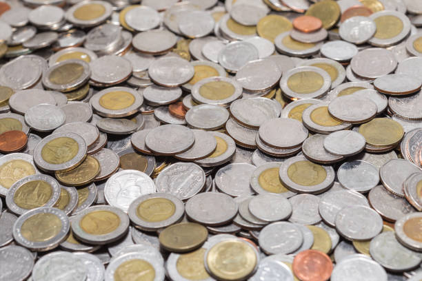 istock Close-Up Of Coins 1030581194