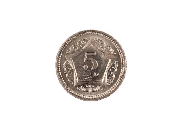 istock Pakistani Five Rupee Coin Isolated On white 1030584010