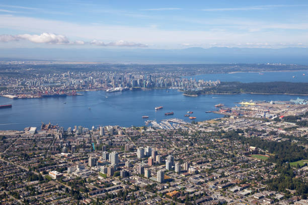 istock Aerial city, Vancouver 1030597510