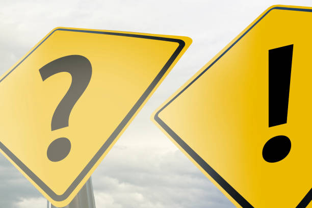 QUESTION MARK and  EXCLAMATION MARK / Warning sign concept (Click for more)