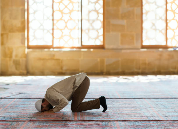 istock Muslim man is praying in mosque 1030618892