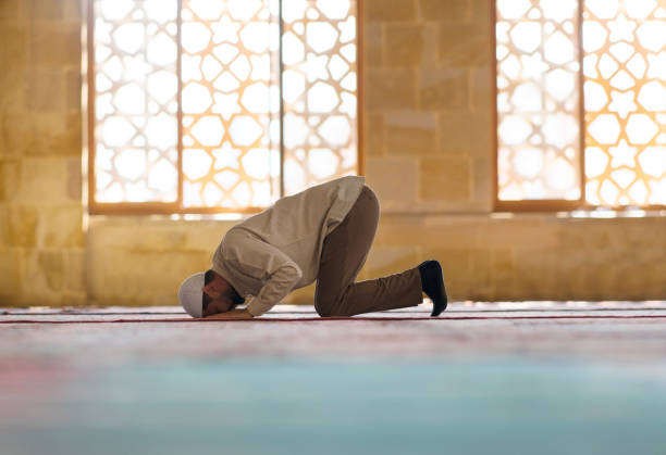istock Muslim man is praying in mosque 1030623736