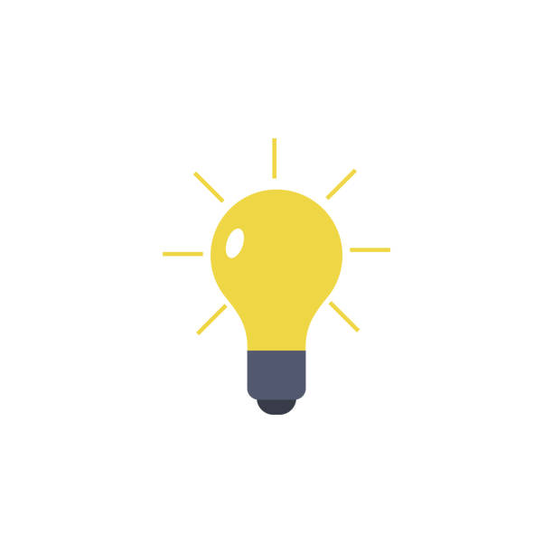 istock colored a burning light bulb icon. Element of science and laboratory for mobile concept and web apps. Detailed a burning light bulb icon can be used for web and mobile 1030629356