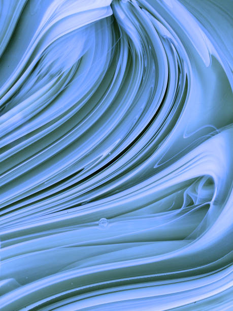 istock semi mixed sky blue paint can with settled tint ink and bubble 1030634696