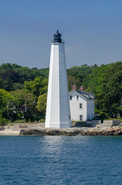 New London Harbor Lighthouse stock photo