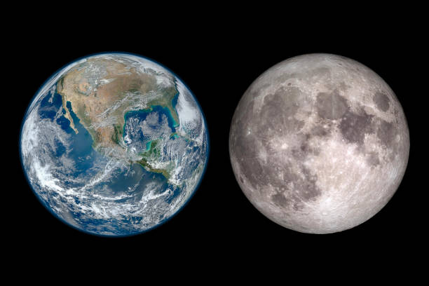 istock Planet Earth day and the moon. Image elements furnished by NASA. 1030645500