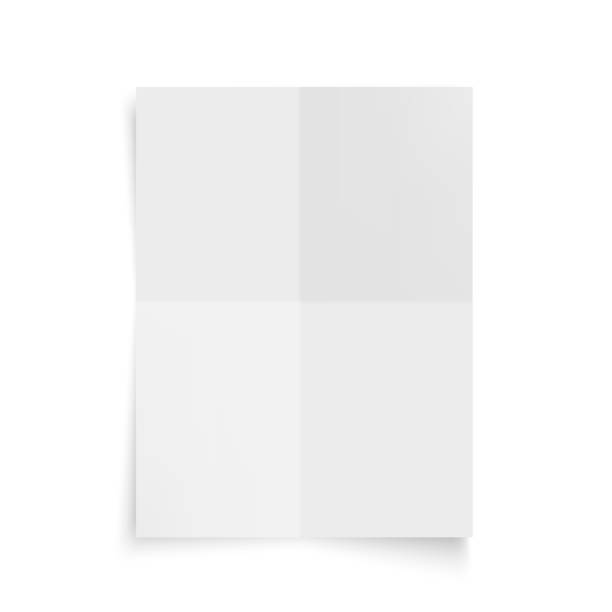 istock Blank of folded in a quarter paper for your design. Vector 1030651256