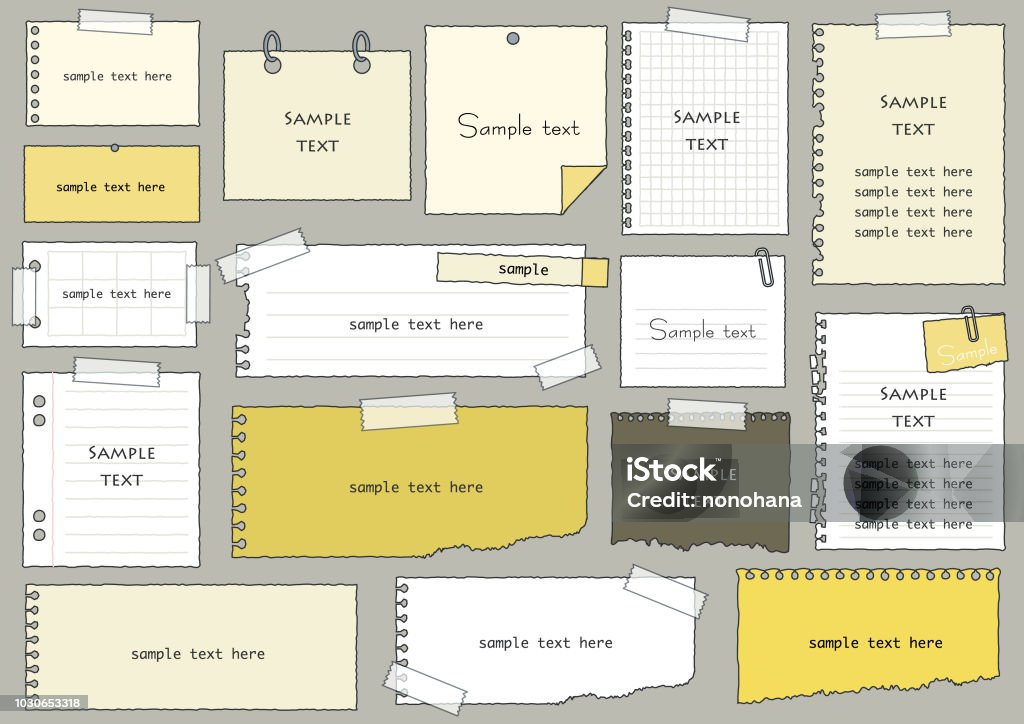 Paper Work Frame Paper Frame Set3 Stock Illustration - Download Image Now - Backgrounds ...