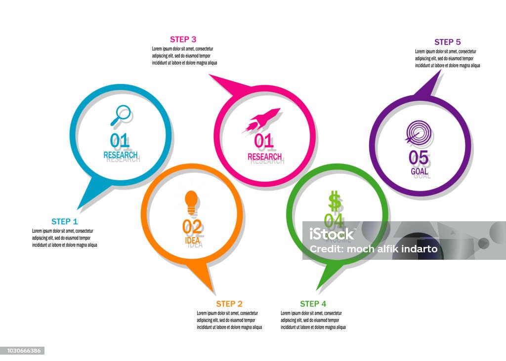 Program And Timeline Graphics. Modern Creative Modern Timeline Infographic Elements Template Illustration ...