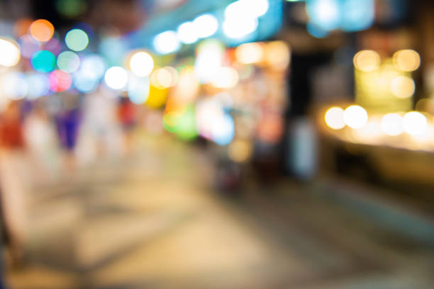 istock City night view, out of focus. 1030675470