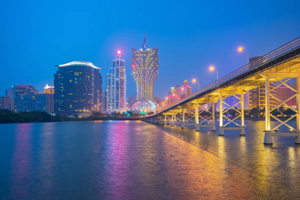 istock Landmark buildings in Macau, China 1030677946