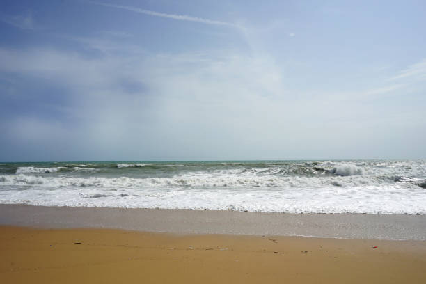 istock Beautiful beach landscape with heavy wave in Phuket 1030686994