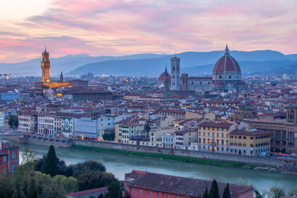istock Florence Cathedral at night in Florence, Italy 1030689470