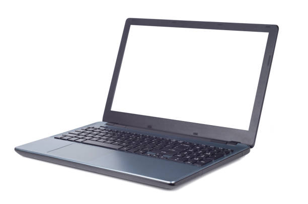 istock Modern one laptop isolated on the white background 1030691868