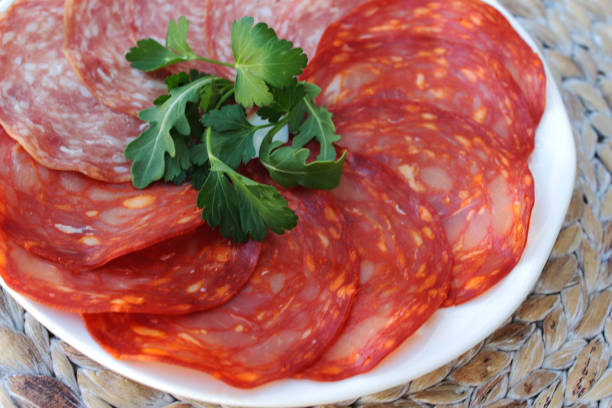 istock Sliced Chorizo and salami 1030699274