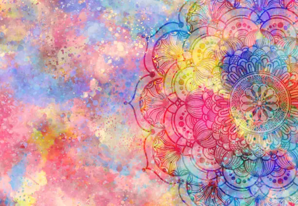 Photo of Abstract mandala graphic background