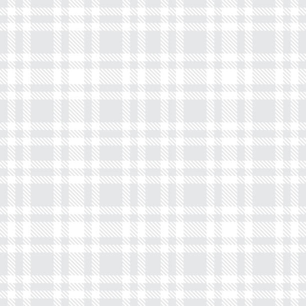 Tartan light gray seamless vector pattern. Checkered plaid texture. Geometrical simple square background for fabric textile cloth, clothing, shirts shorts dress blanket, wrapping design