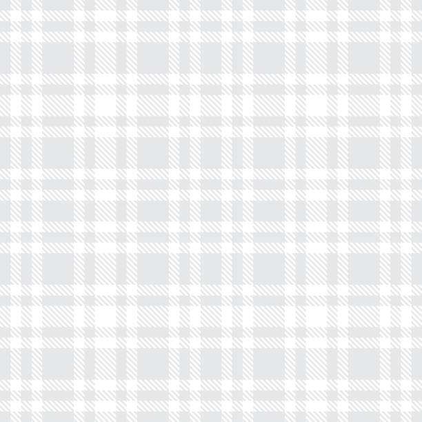 Tartan seamless vector pattern. Checkered plaid texture. Geometrical square background for fabric Tartan light gray seamless vector pattern. Checkered plaid texture. Geometrical simple square background for fabric textile cloth, clothing, shirts shorts dress blanket, wrapping design plaid stock illustrations