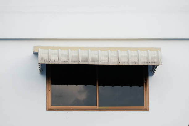istock Window and awning at the wall 1030759412