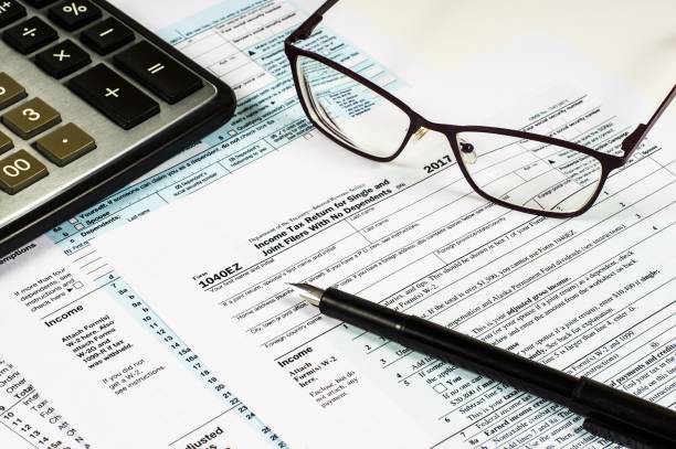 istock Clean Tax Form 1040EZ 1030769682