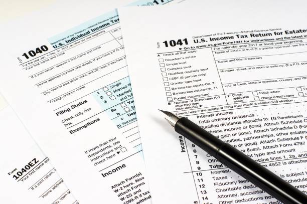 istock Tax Form 1040, 1041, 1040EZ 1030769766