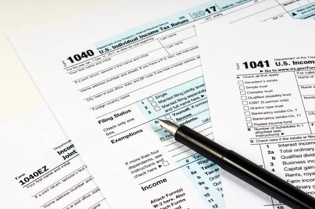 istock Tax Form 1040, 1041, 1040EZ 1030769770