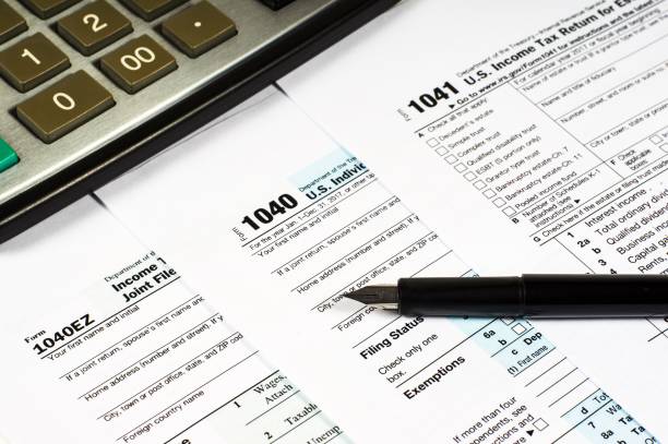 istock Tax Form 1040, 1041, 1040EZ 1030769788