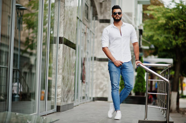 istock Stylish tall arabian man model 1030773922