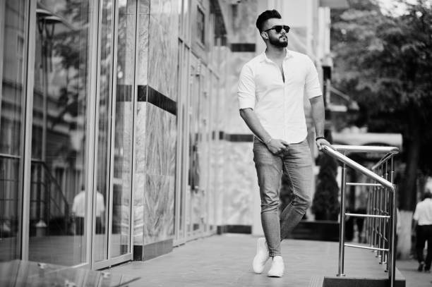 istock Stylish tall arabian man model 1030773924