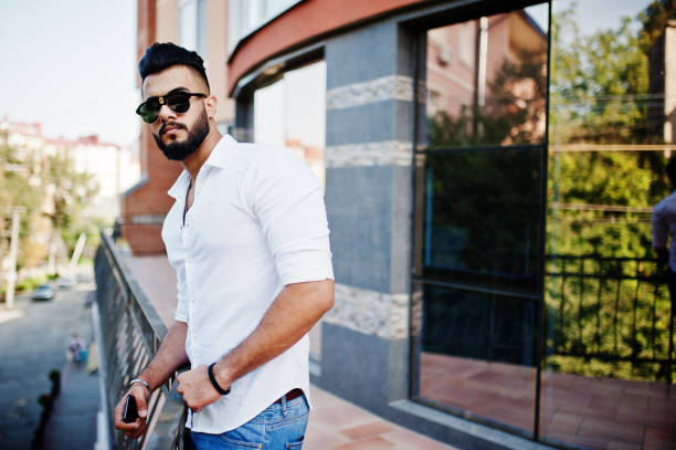 istock Stylish tall arabian man model 1030776686