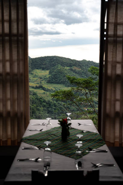 istock A restaurant where you can enjoy the wonderful nature 1030779994