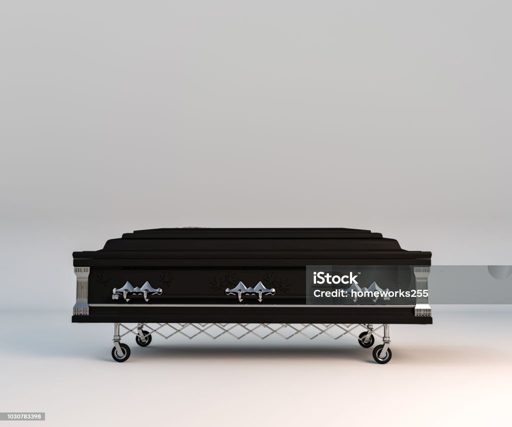 coffin cofffin isolated on white background 3d illustration Coffin Stock Photo