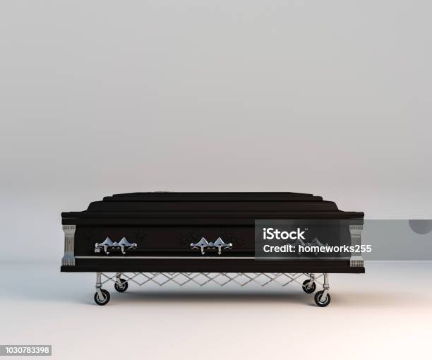 Coffin Stock Photo - Download Image Now - Coffin, Box - Container, Cemetery
