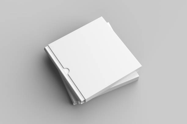 istock Square slipcase book mock up isolated on soft gray background. 3D illustration 1030784314