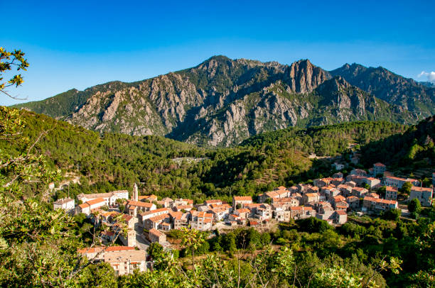 Traditional Corsican village